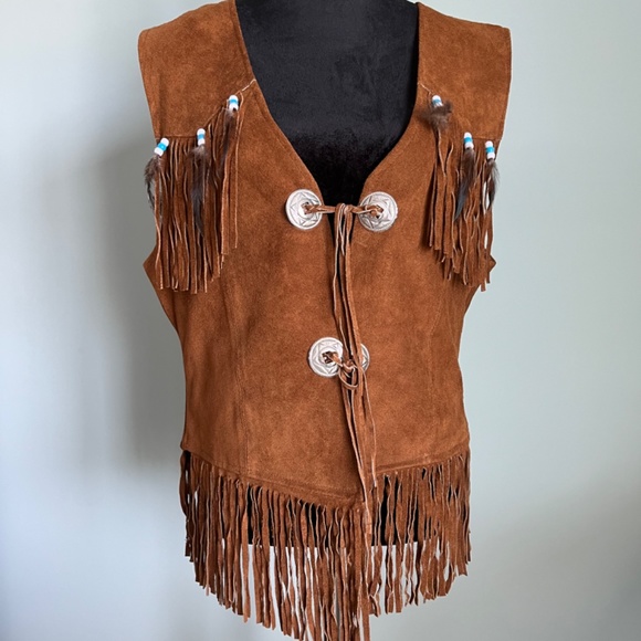 NWOT Dream Apparel Genuine Leather Western Style Vest XL - Picture 2 of 7